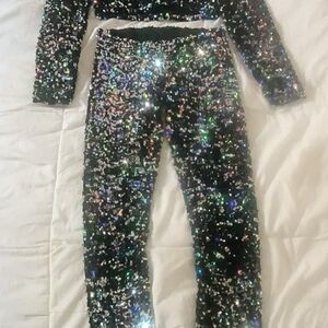 Sequin Two-Piece Set